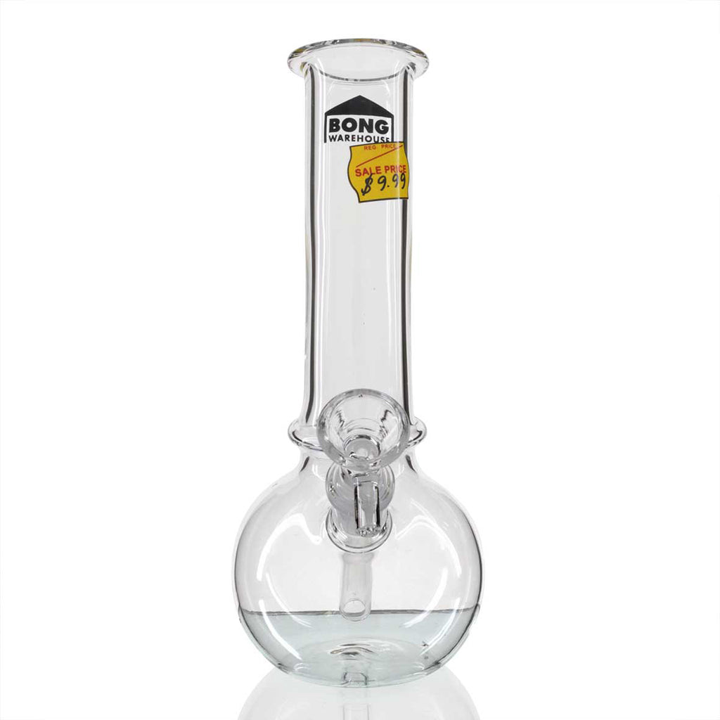 $9.99 Bubble 18cm Glass Bong - Clear front