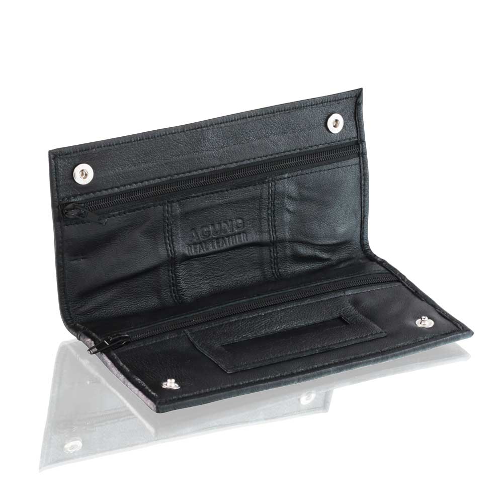 Agung - Black Leather Tobacco Pouch right