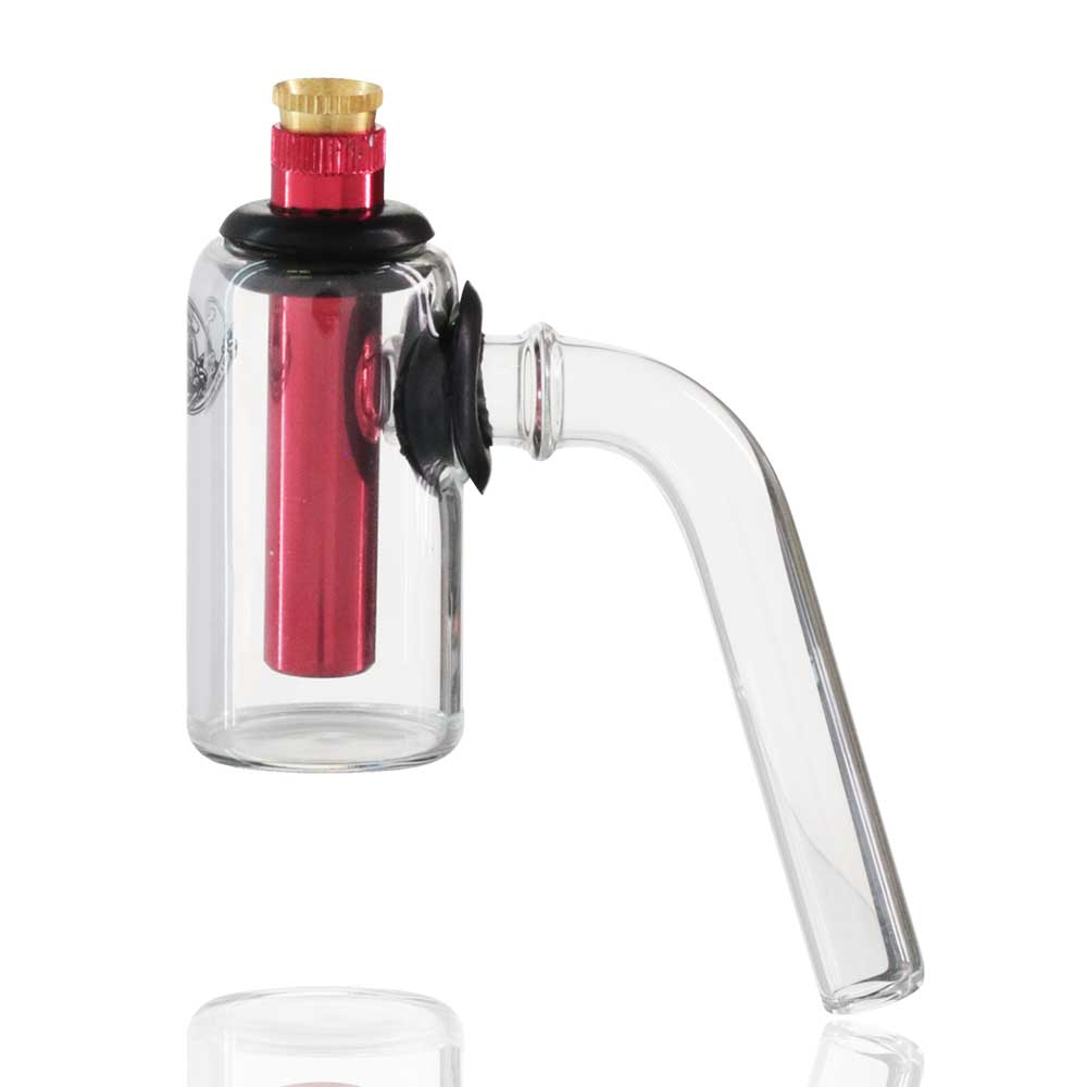 Agung  - Mini Glass Ash Catcher With Metal Stem and Cone Piece - Various Colours