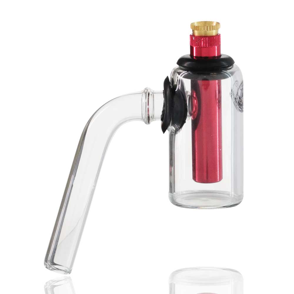 Agung  - Mini Glass Ash Catcher With Metal Stem and Cone Piece - Various Colours