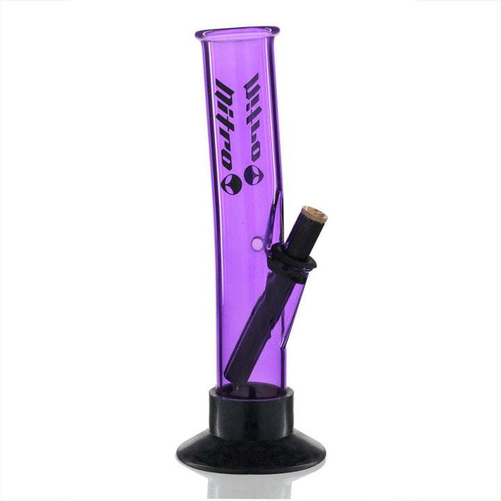 Bent Tube 24cm Glass Bong - Purple Nitro right side