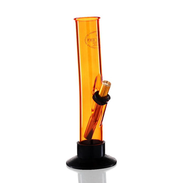 Bent Tube 24cm Glass Bong - Yellow Pro Kit right side