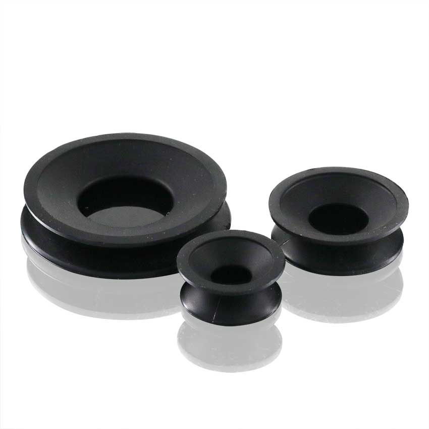 Glass Bong Cleaning Caps 3 pack - Black