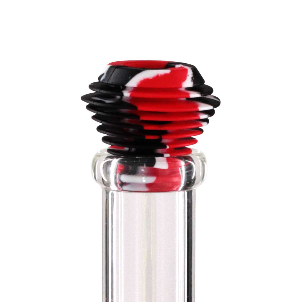 Glass Bong Cleaning Plugs 3 pack - Black/Red/White top