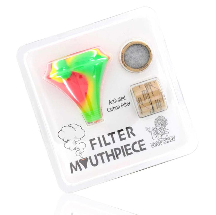 Silicone Mouth piece and filter kit - Red/Green packaging