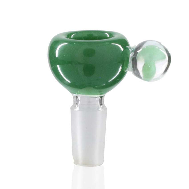 Lucky Goat - Glass Cone Piece (Bowl) 14mm Male - Green Handle