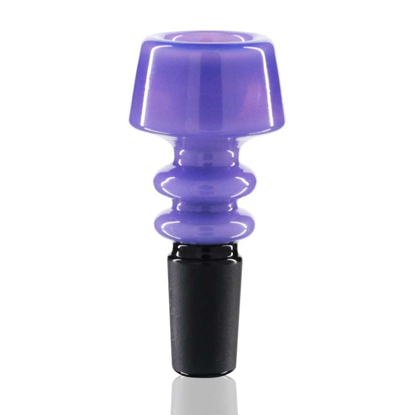 Lucky Goat - Glass Cone Piece (Bowl) 14mm Male - Purple Slim