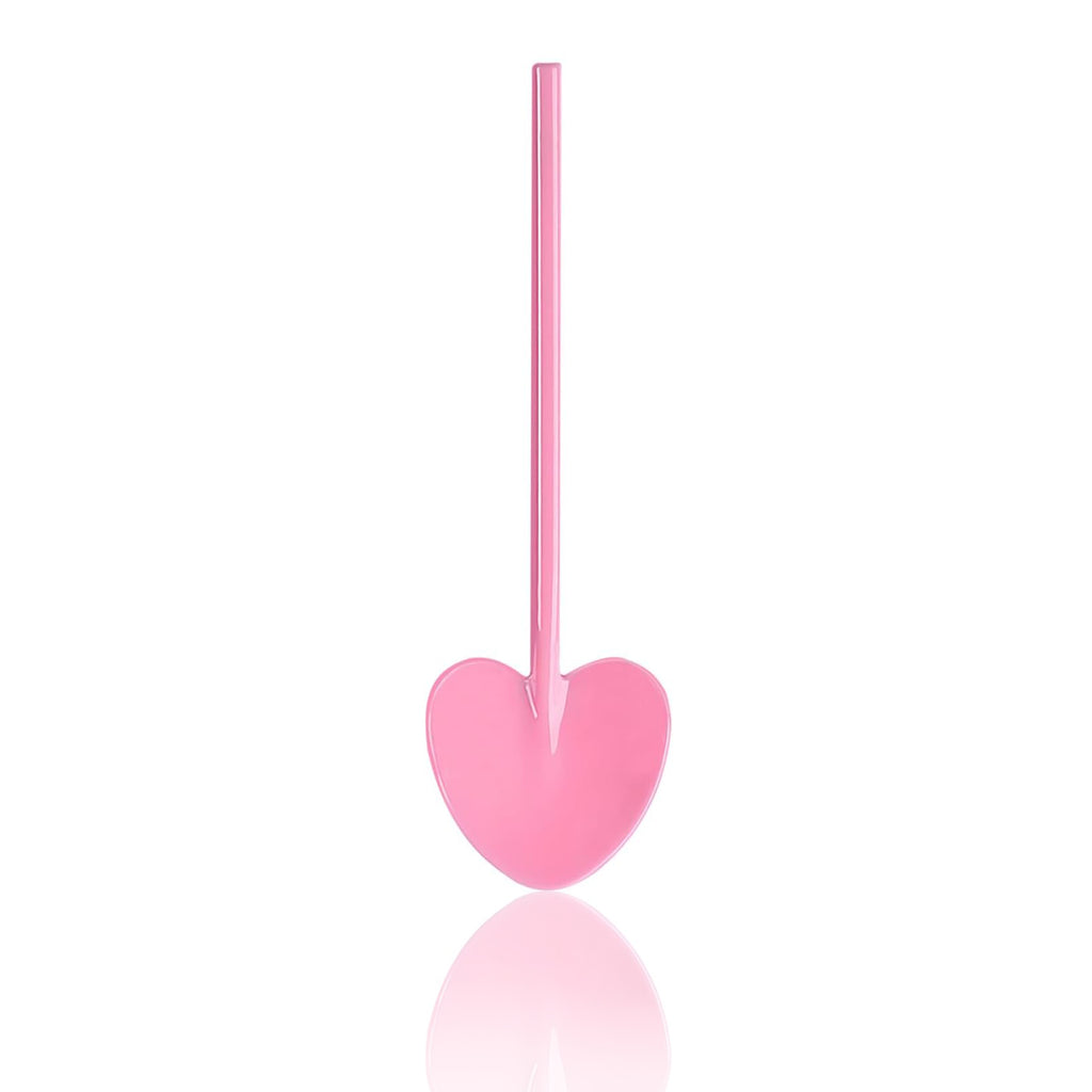 Cute Plastic Love Heart Cone Packing Spoon - Pink