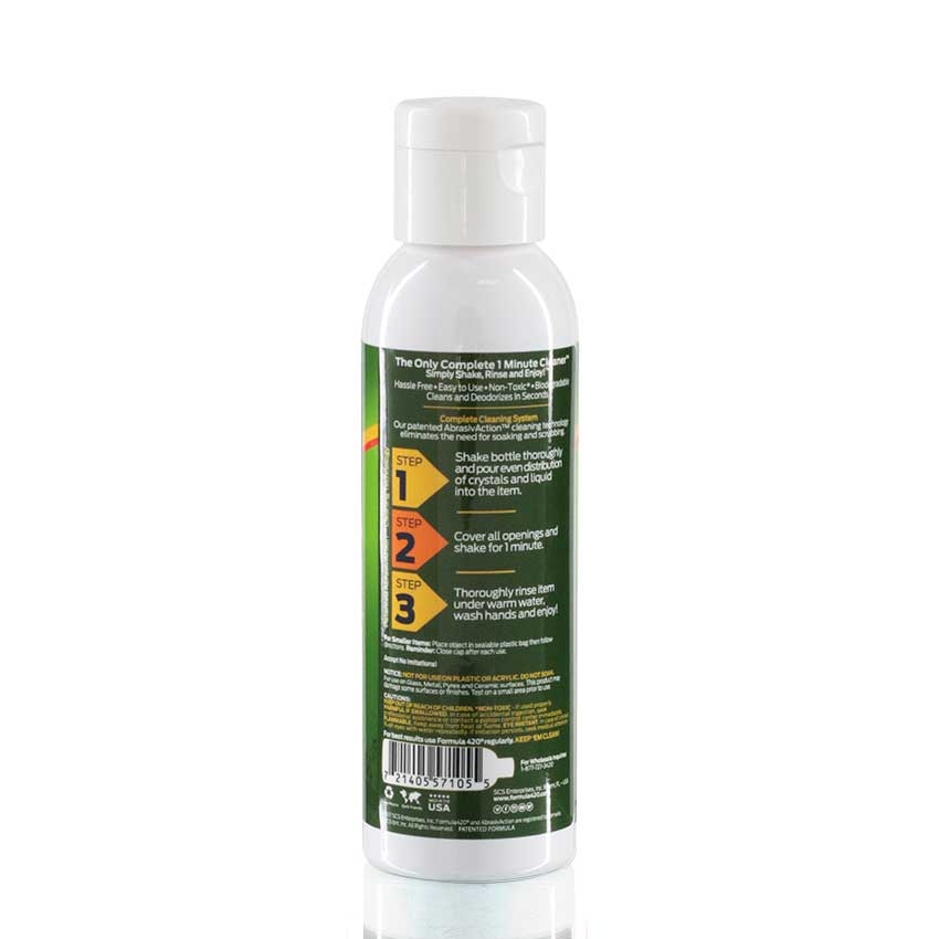 Formula 420 - All Natural Cleaner 118ml Travel Size Back View
