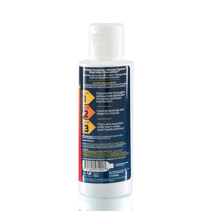 Formula 420 - Original Cleaner 118ml Travel Size back view
