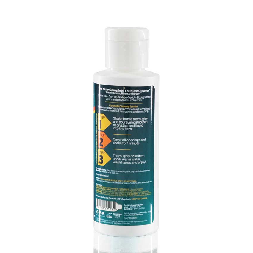 Formula 420 - Plastics/Silicone Cleaner 118ml Travel Size back