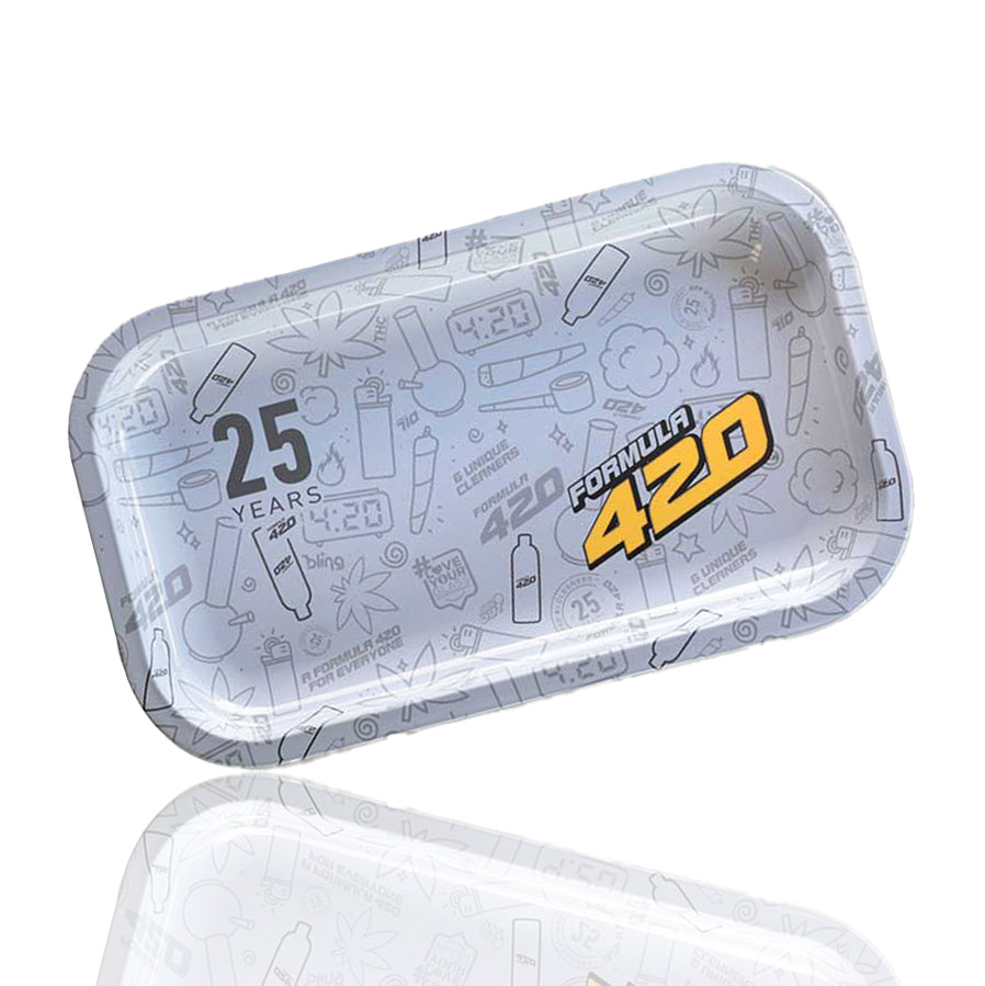 Formula 420 - Blunt Rolling Tray - White (25th Anniversary)