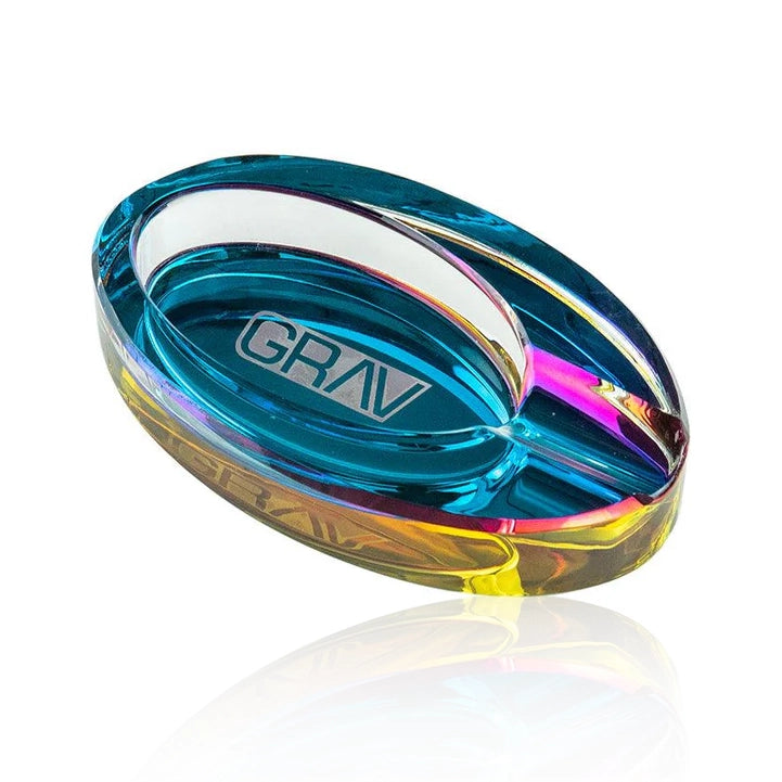 GRAV Ellipse Glass Ashtray - Multi Colour