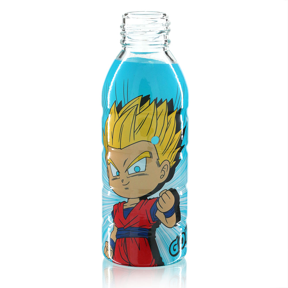 Mini Bottle 17.5cm Glass Bong - Blue Gohan front