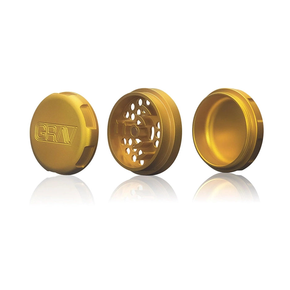 GRAV 3-Piece Metal Grinder - Gold