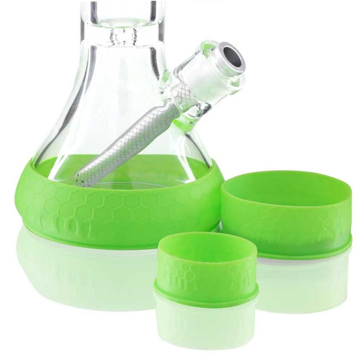 Hookah Protective Silicone Sleeve Kits - Green on bong