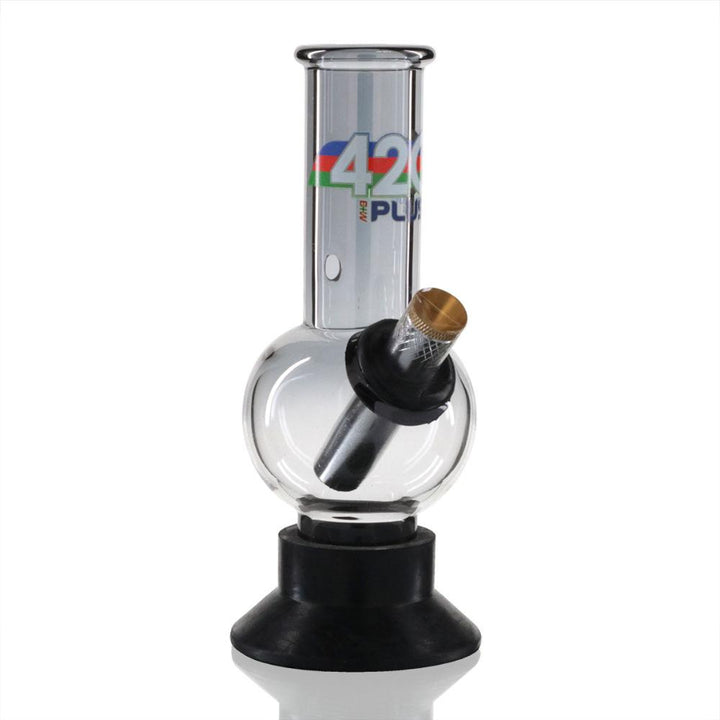 Mini Bubble 17cm Glass Bong - 420 Plus front