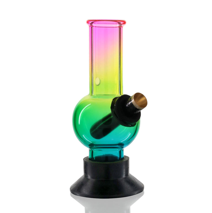 Mini Bubble 17cm Glass Bong - Rainbow Glass Fade right