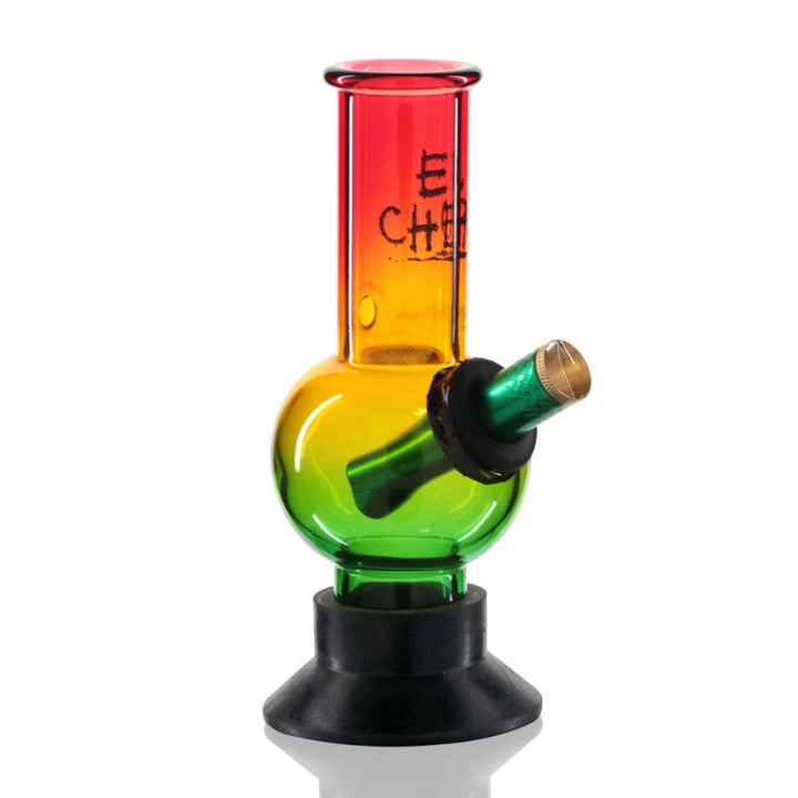 Mini Bubble 17cm Glass Bong - El Cheapo Rasta side