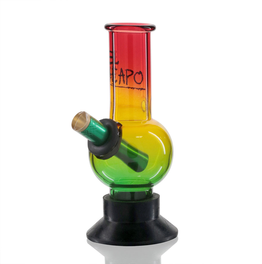 Mini Bubble 17cm Glass Bong - El Cheapo Rasta left side