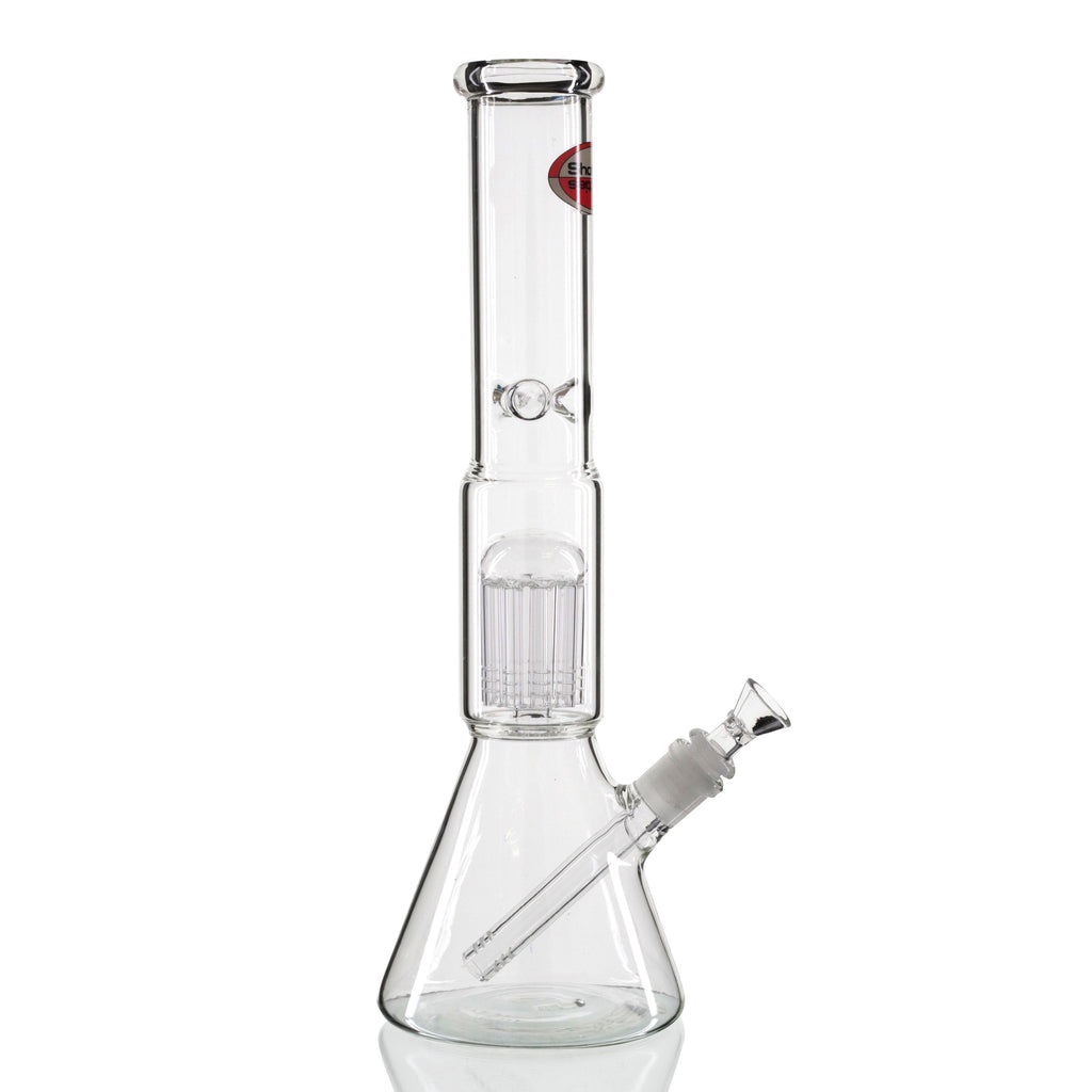 Shotties 40cm Glass Multi Arm Perc Beaker Bong - Clear right