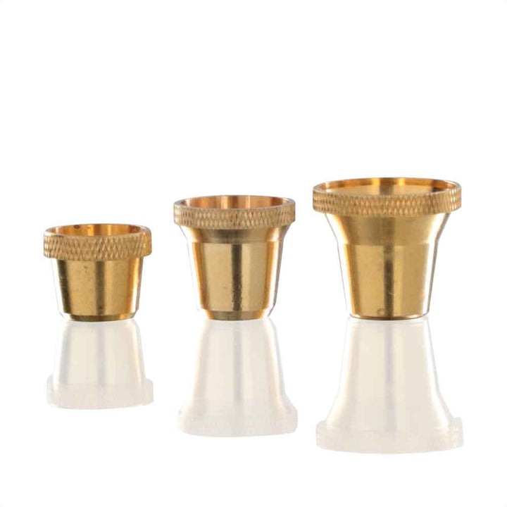 Bonza Brass Cone Piece - All sizes front view