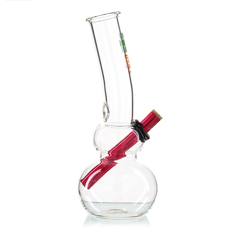 Double Bubble 26cm Glass Bong - Now Leaving Earth left side