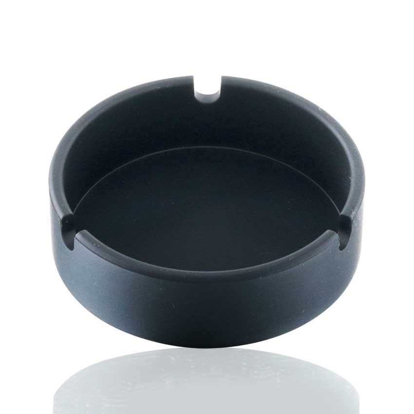 Bong Warehouse - Round Silicone Ash tray - Black front