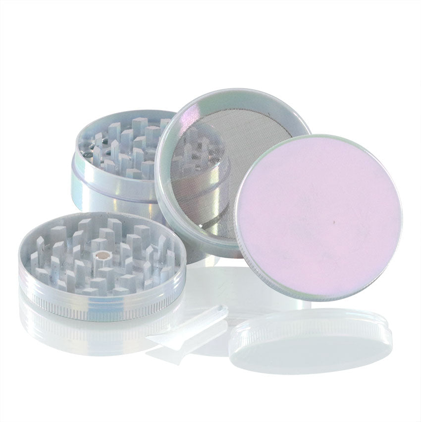 Round Metal Weed and Herb Grinder - Unicorn open