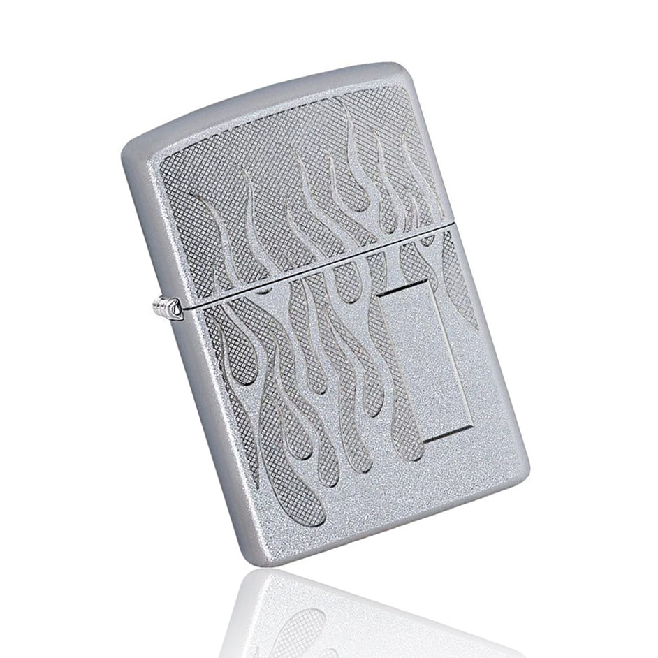 Zippo Lighter - Silver Flame