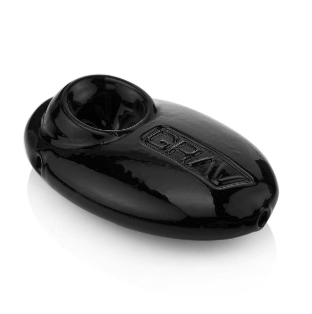 GRAV Pebble Glass Pipe - Black