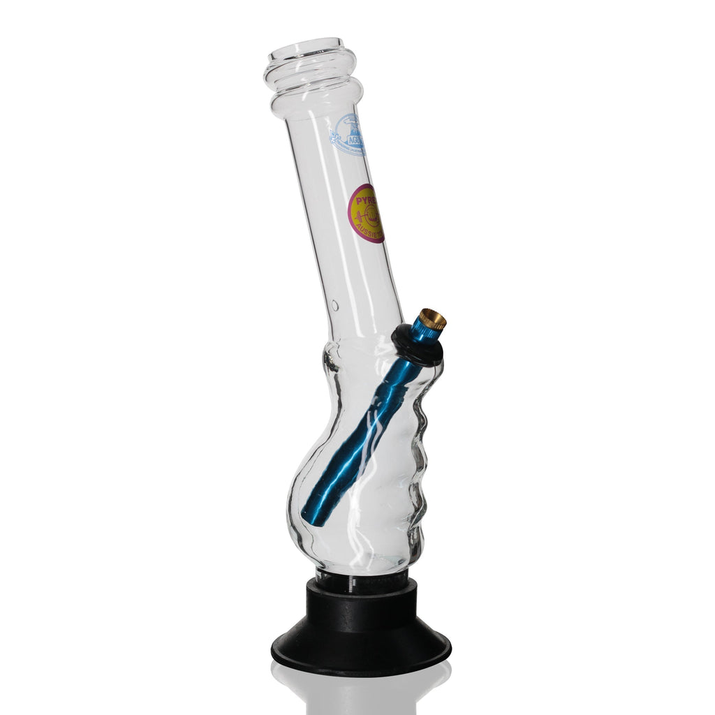 Agung - 33cm Tall Glass Gripper Bong - Light Blue