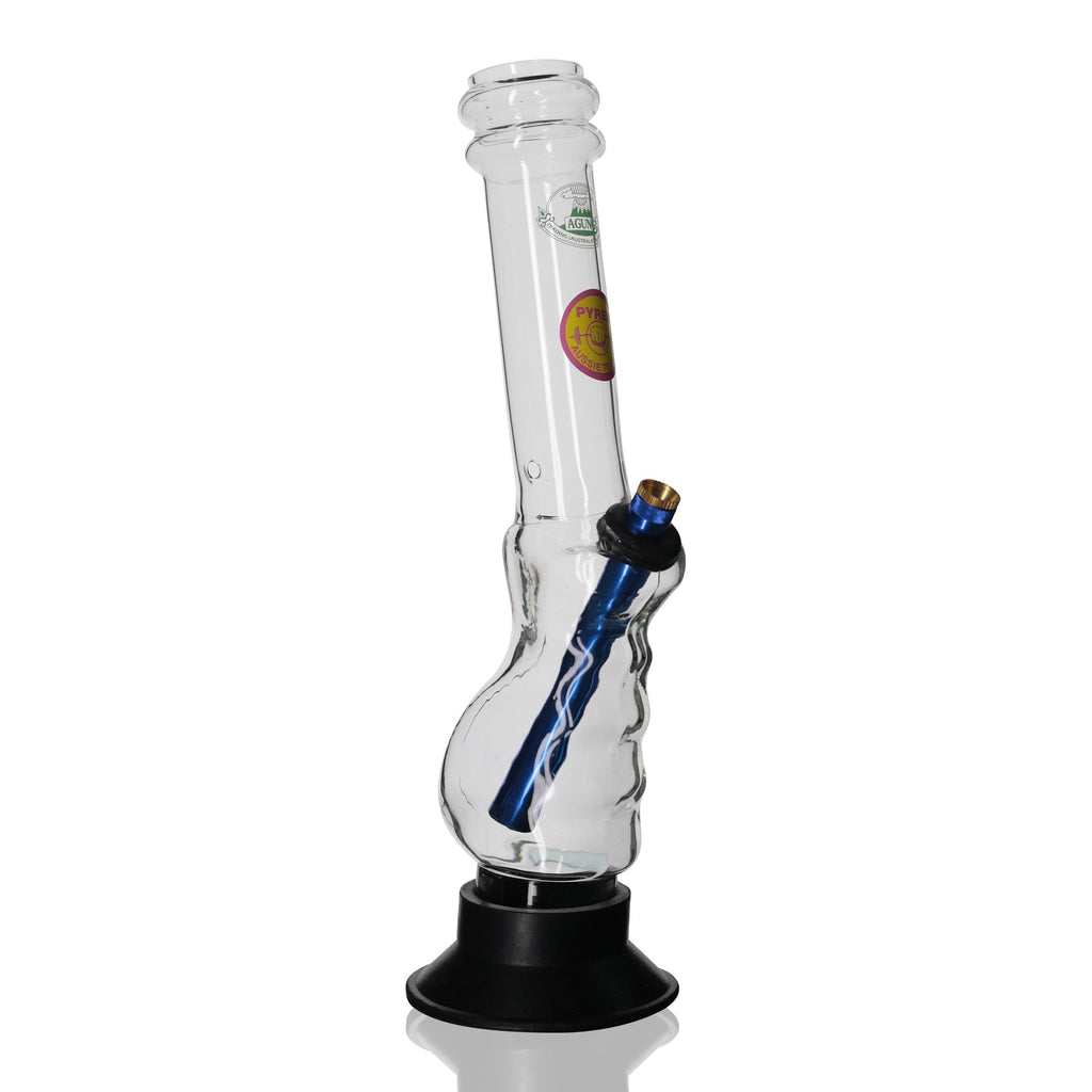 Agung - 33cm Tall Glass Gripper Bong - Royal Blue